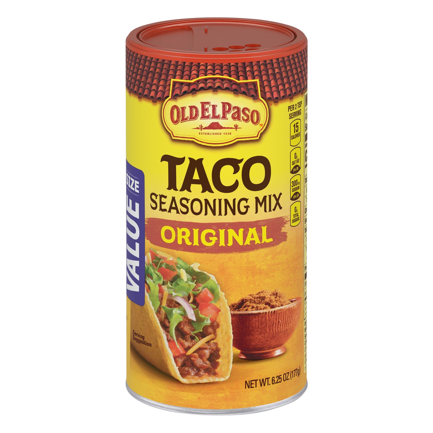 Old El Paso Taco Original Seasoning, 6.25 oz