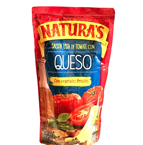 Cheese Sauce - Natura’s Salsa De Tomate Con Queso Y Vegetales Frescos  210gr