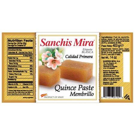 Sanchis Mira Quince Paste Membrillo 14oz Product of Spain