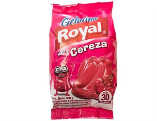 Gelatina Royal sabor a Cereza Gelatin cherry Powder Mix 400gr