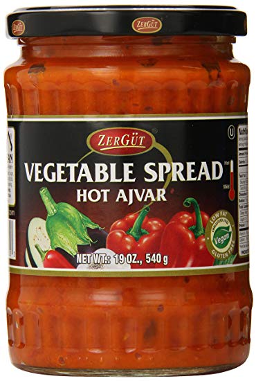 Zergut Vegetable Spread Hot Ajvar 19oz
