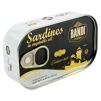 Bandi Sardines in Vegetable Oil (Easy Opener) 125g