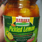 Baraka spicy Pickled Lemon with Nigella and Safflower  34oz