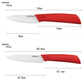 FINDKING Brand four-piece ceramic knife set 3" 4" 5" inch+peeler