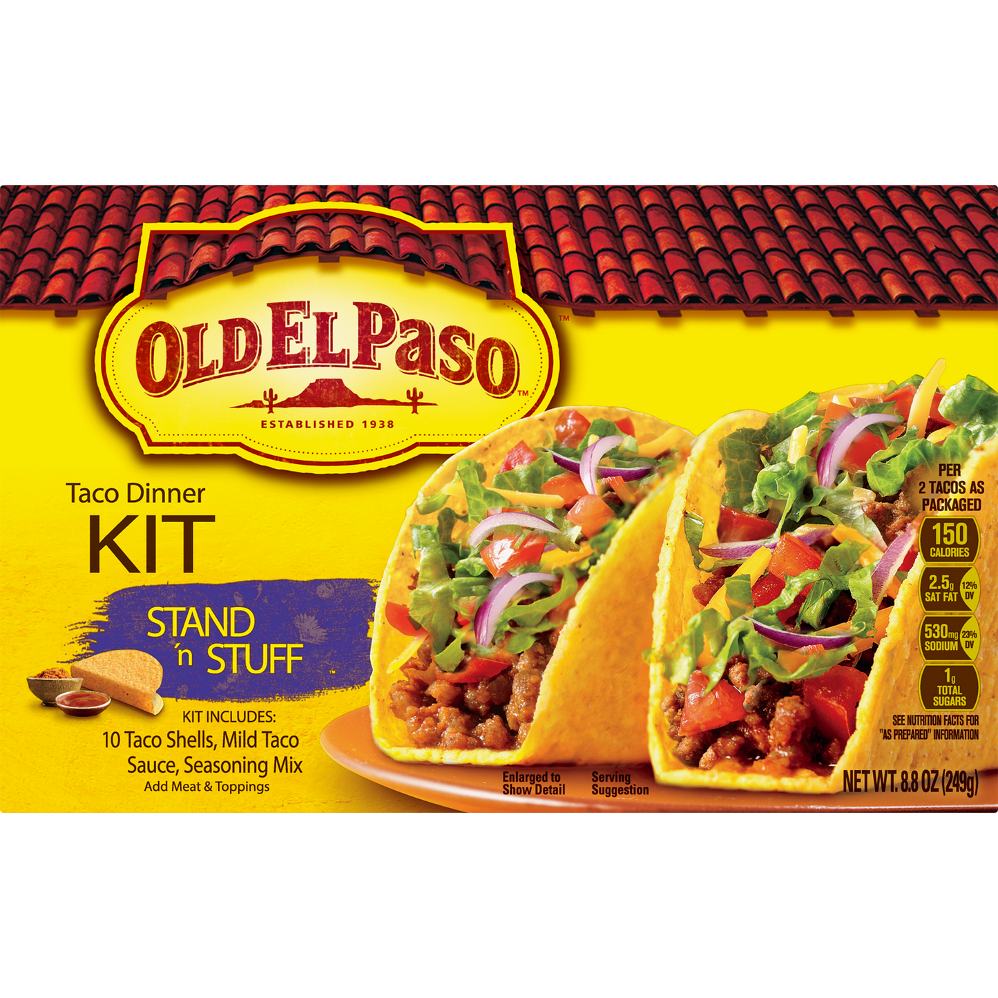 Old El Paso Stand 'n Stuff Taco Dinner Kit,  8.8 oz.