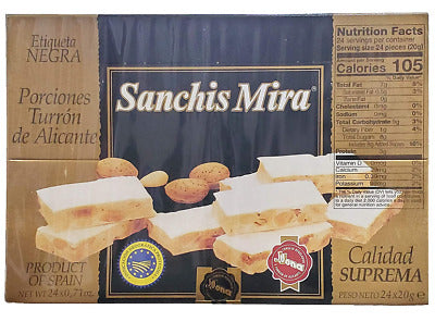 Sanchis Mira - Porciones de Alicante (Alicante Nougat Portions) - 16.9 oz