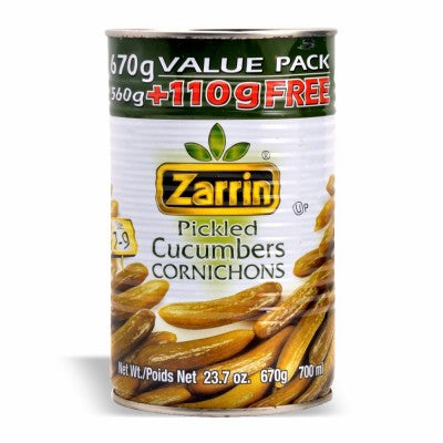 Zarrin Cucumbers Cornichons Pickled 23.7oz